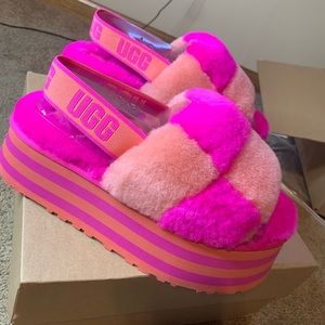 Checker UGG slides